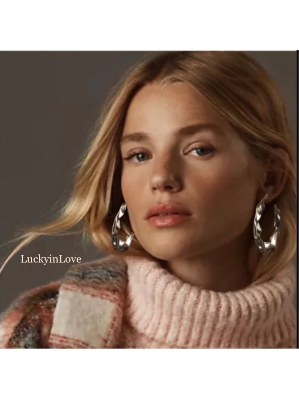 ALEXIS BITTAR • Silver Crumpled Molten Metal Sculpted Post Hoop Earrings